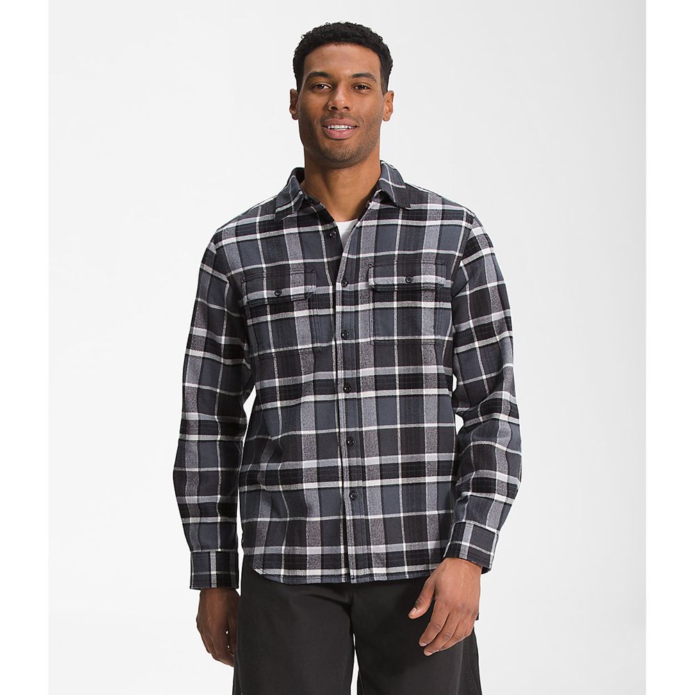 The North Face Shirts Mens Australia - The North Face Arroyo Flannel Grey (QOP-265389)